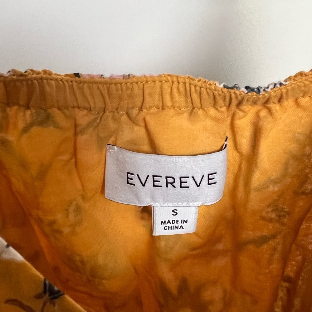 Evereve Boho Floral Yellow Maxi Dress (Small) - Picture 5 of 6